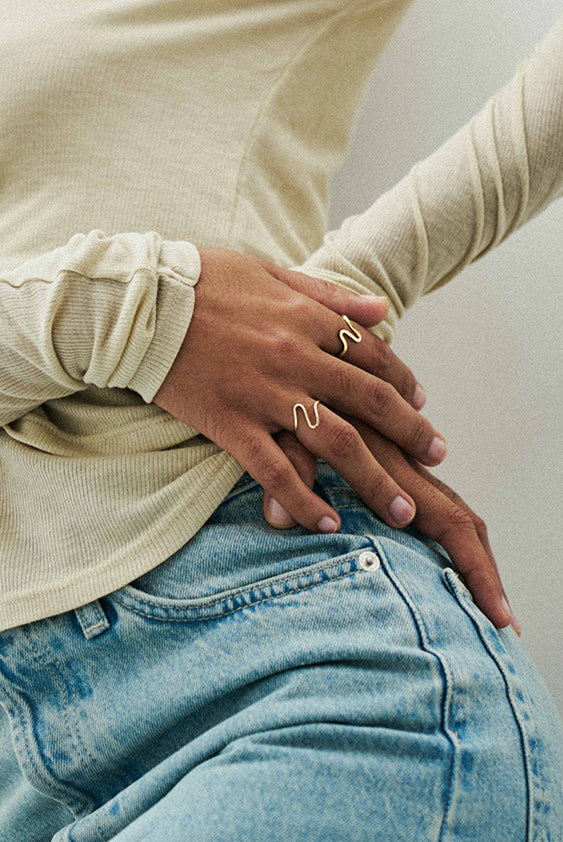 Bague La Vague fine